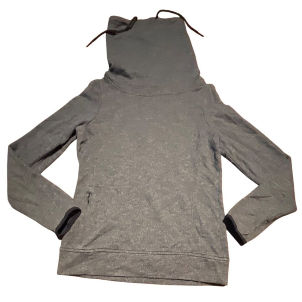The North Face Womens S‎ Blue Hoodie  Turtleneck Cowl Neck With Thumb Holes